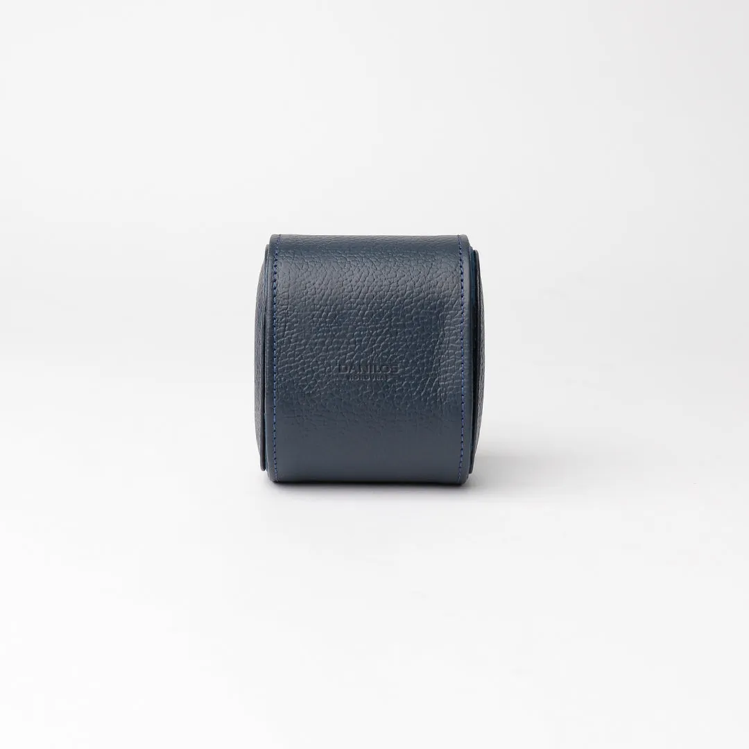 1 Slot Watch Case - Pebble Dark Blue