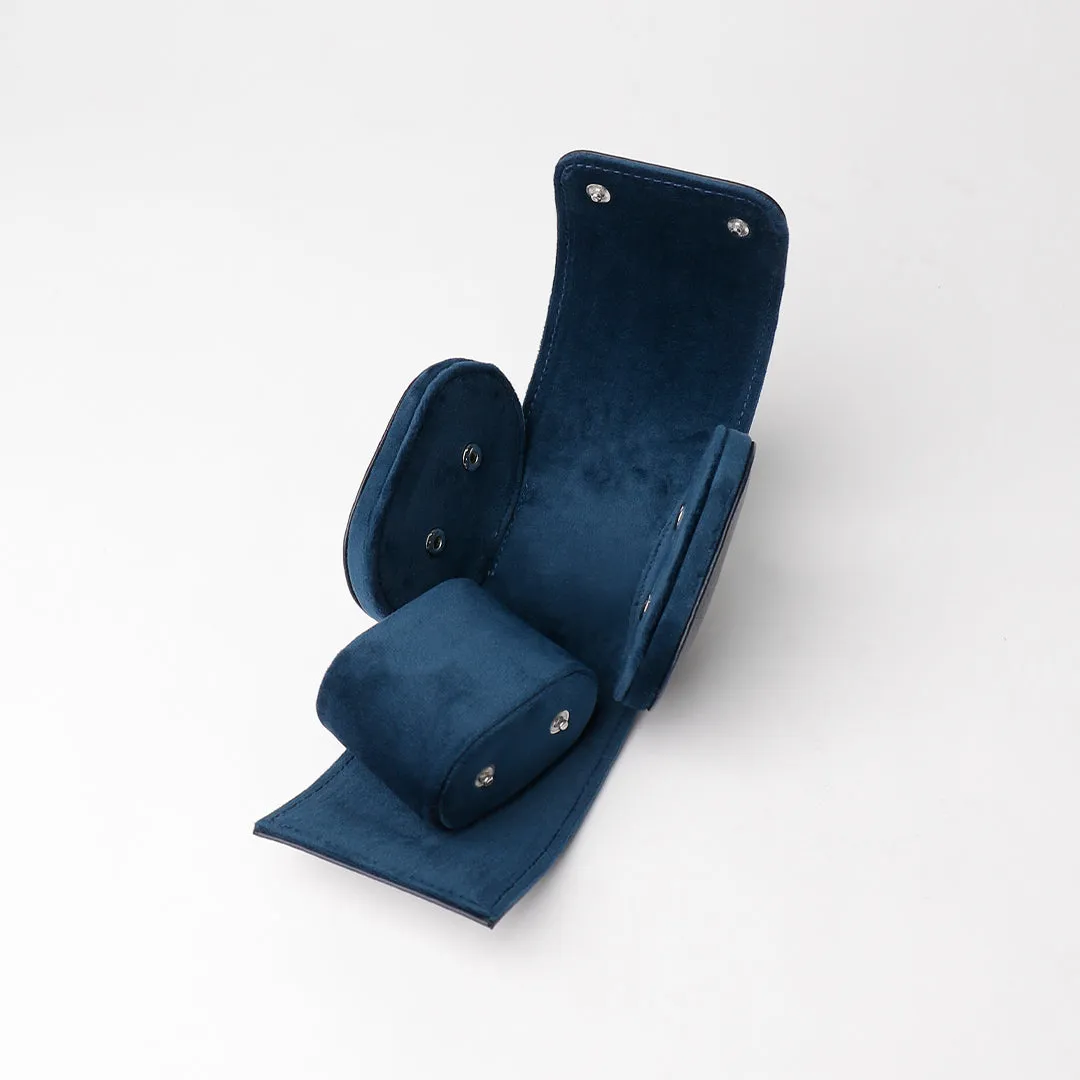 1 Slot Watch Case - Pebble Dark Blue
