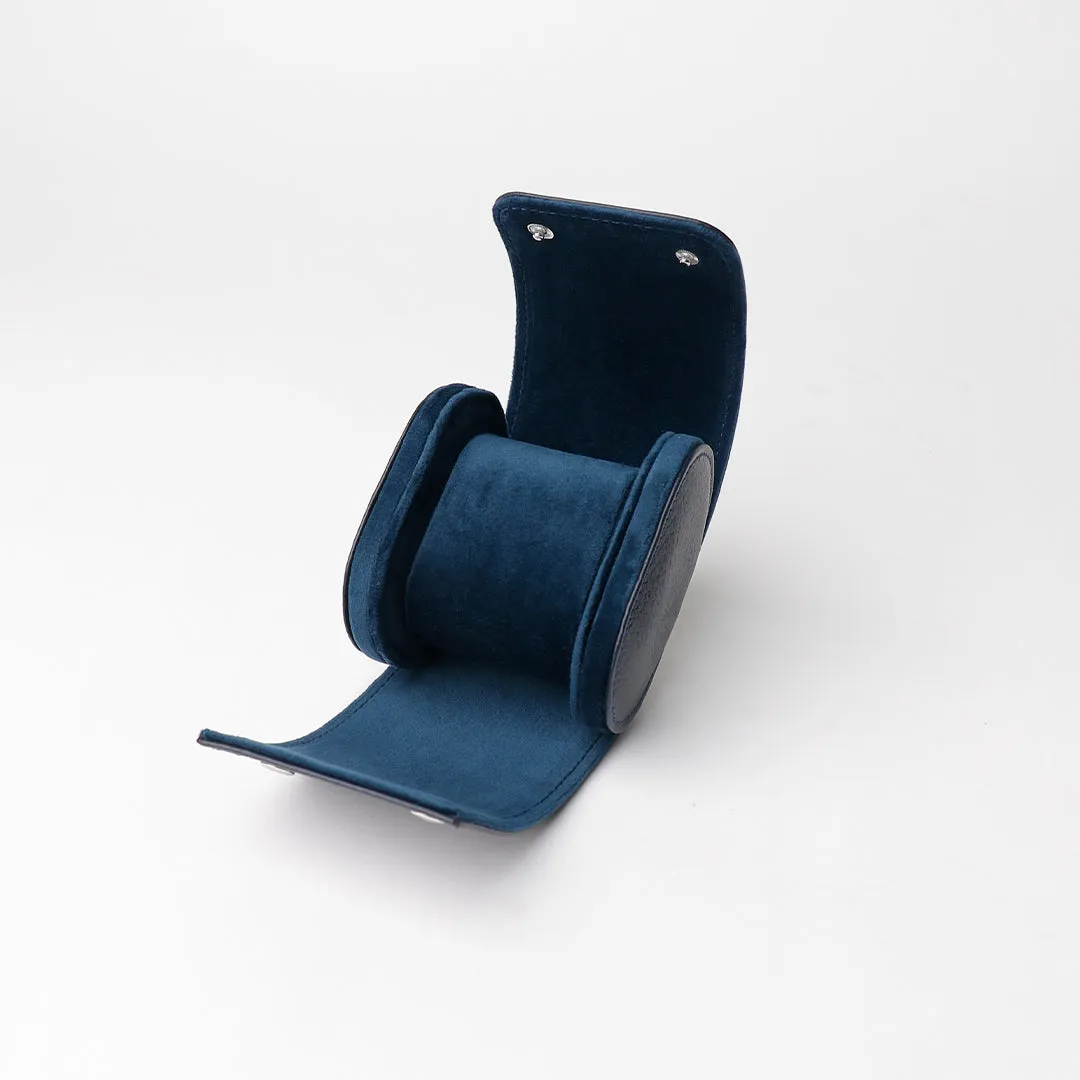 1 Slot Watch Case - Pebble Dark Blue