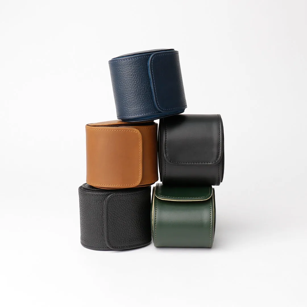 1 Slot Watch Case - Pebble Dark Blue