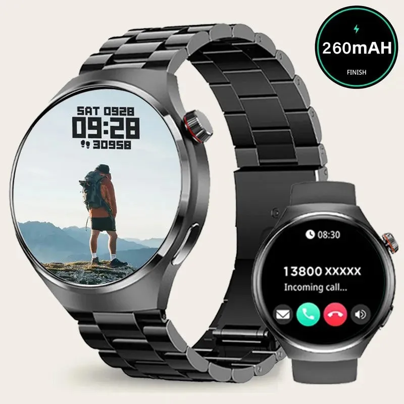 1.43" HD Color Screen Smartwatch  Wireless Call, Waterproof, Sports Monitor, 100  Dials, Business