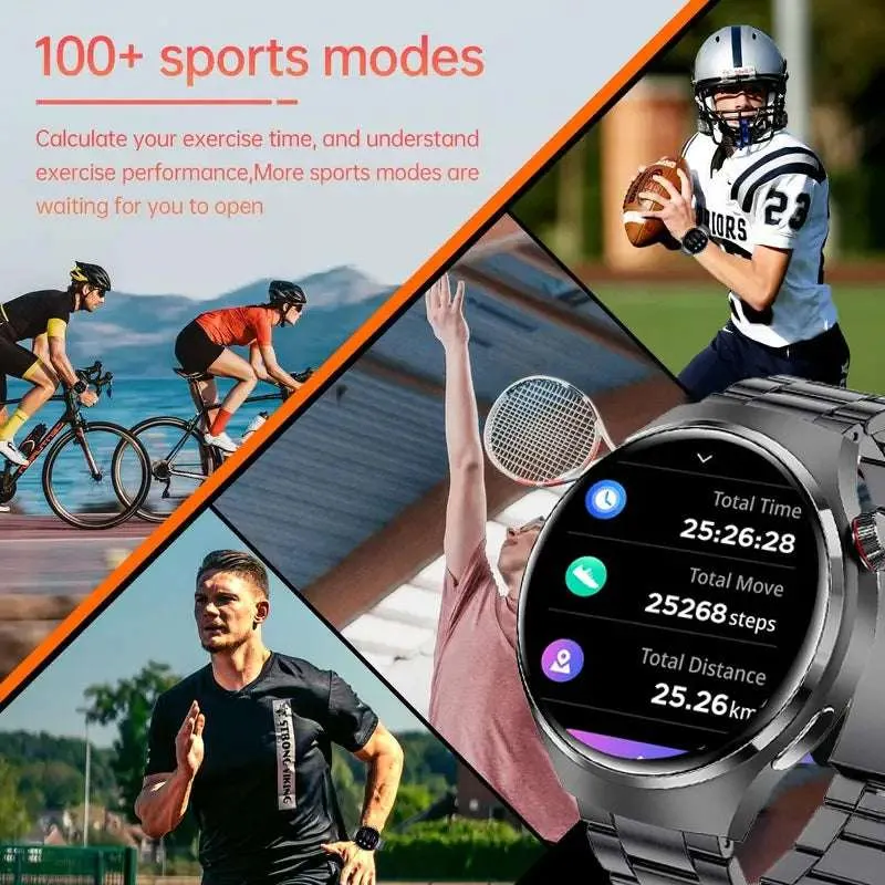 1.43" HD Color Screen Smartwatch  Wireless Call, Waterproof, Sports Monitor, 100  Dials, Business
