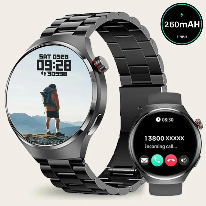 1.43" HD Color Screen Smartwatch  Wireless Call, Waterproof, Sports Monitor, 100  Dials, Business