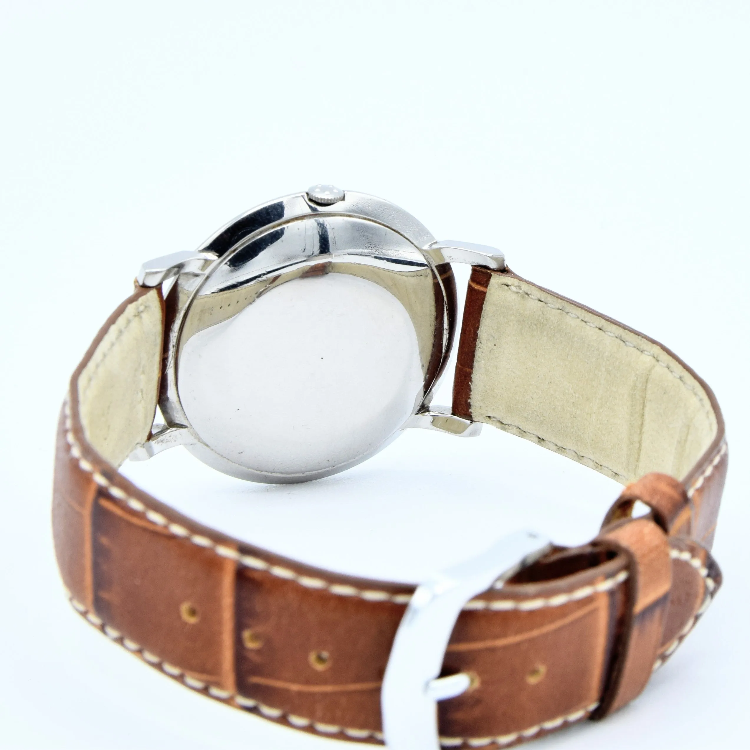 1958 Sleek Eterna-Matic Centenaire Automatic Wristwatch with Stunning Two Tone Original Champagne Dial