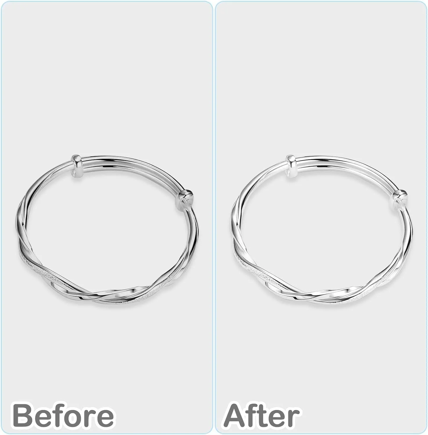4Pcs Silver Polishing Cloth, Silver Jewelry Cleaner Cloth, Double-Sided Jewelry Polishing Cloths Silver Polishing for Sterling Silver Gold Platinum Jewelry, Silver Cleaning Cloth Keeps Shining