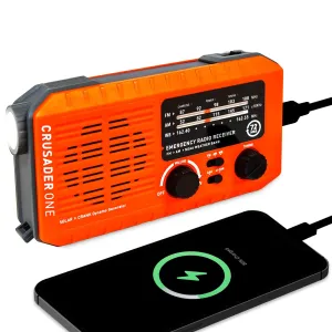 72HRS CRUSADER ONE NOAA Flashlight Analog Radio