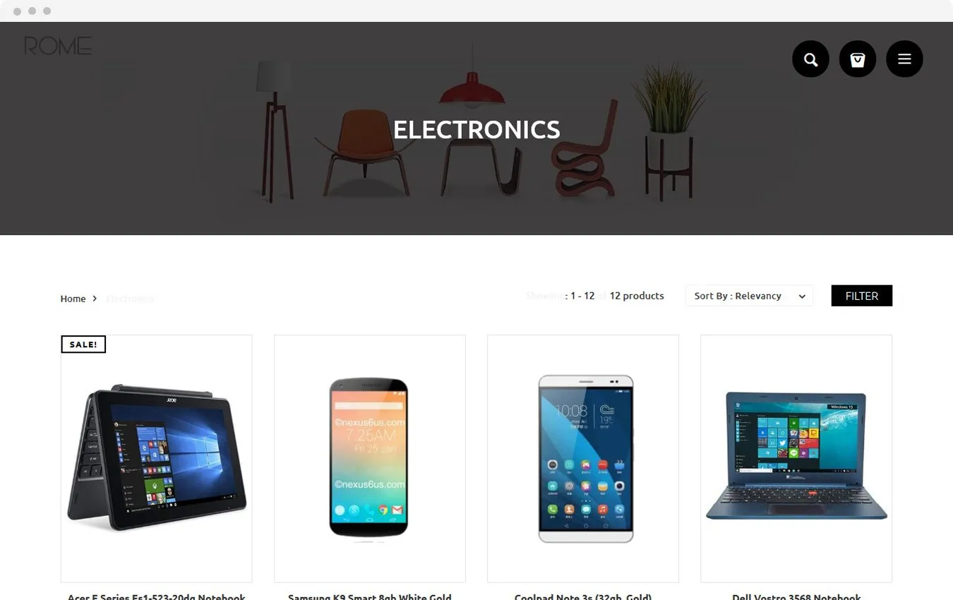 Accessories Store Rome Shopify Theme