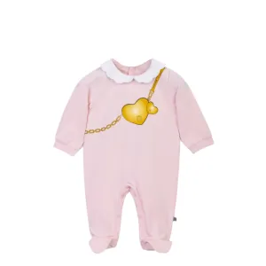 Aigner Kids New Born Girl's Pink Sleepsuit