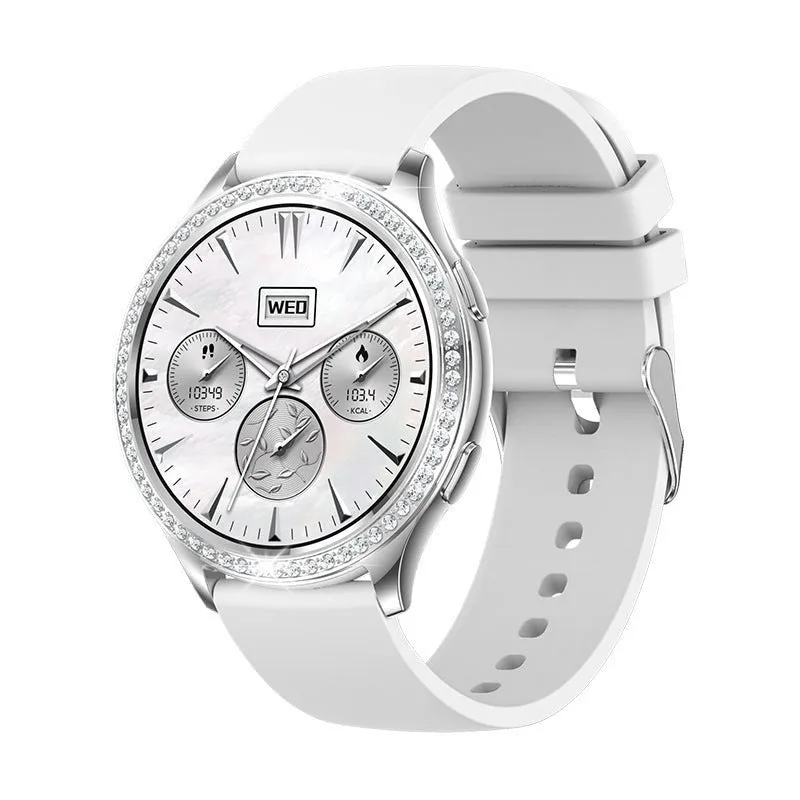 AK53 Bluetooth Calling Heart Rate Blood Pressure Blood Oxygen Monitor Weather Smart Watch