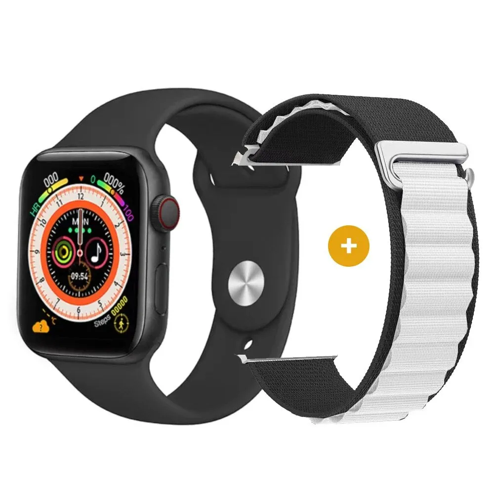 [All day monitoring of heart rate and blood pressure] Bluetooth fashion watch(Support 24 languages