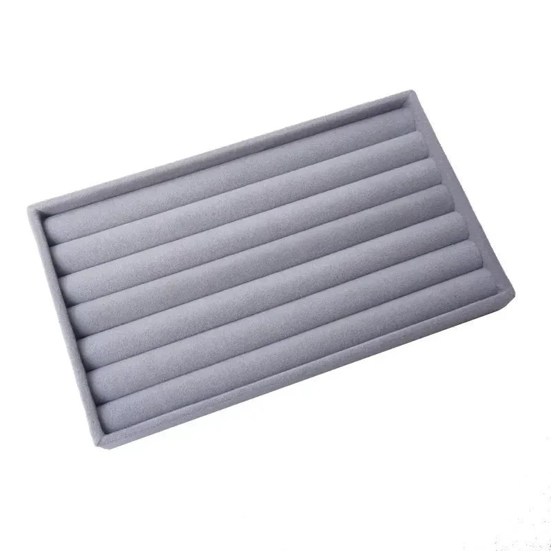 Anyhouz Jewelry Storage Grey Design G Display Tray Drawer Storage Jewellery Holder For Ring Earrings Necklace Bracelet