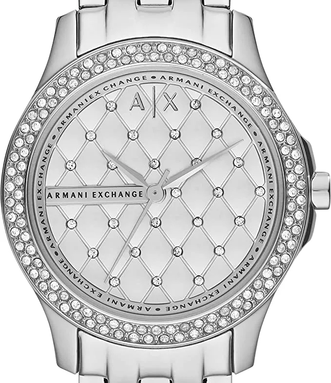 Armani Exchange Ladies Stainless Steel Three Hand Dress Watch AX5215