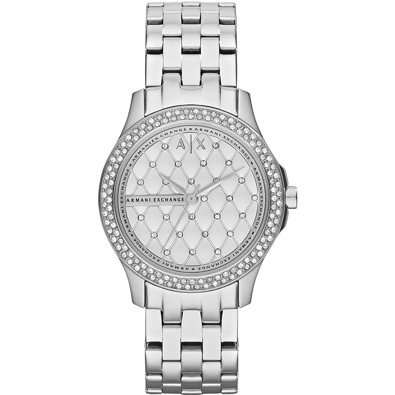 Armani Exchange Ladies Stainless Steel Three Hand Dress Watch AX5215