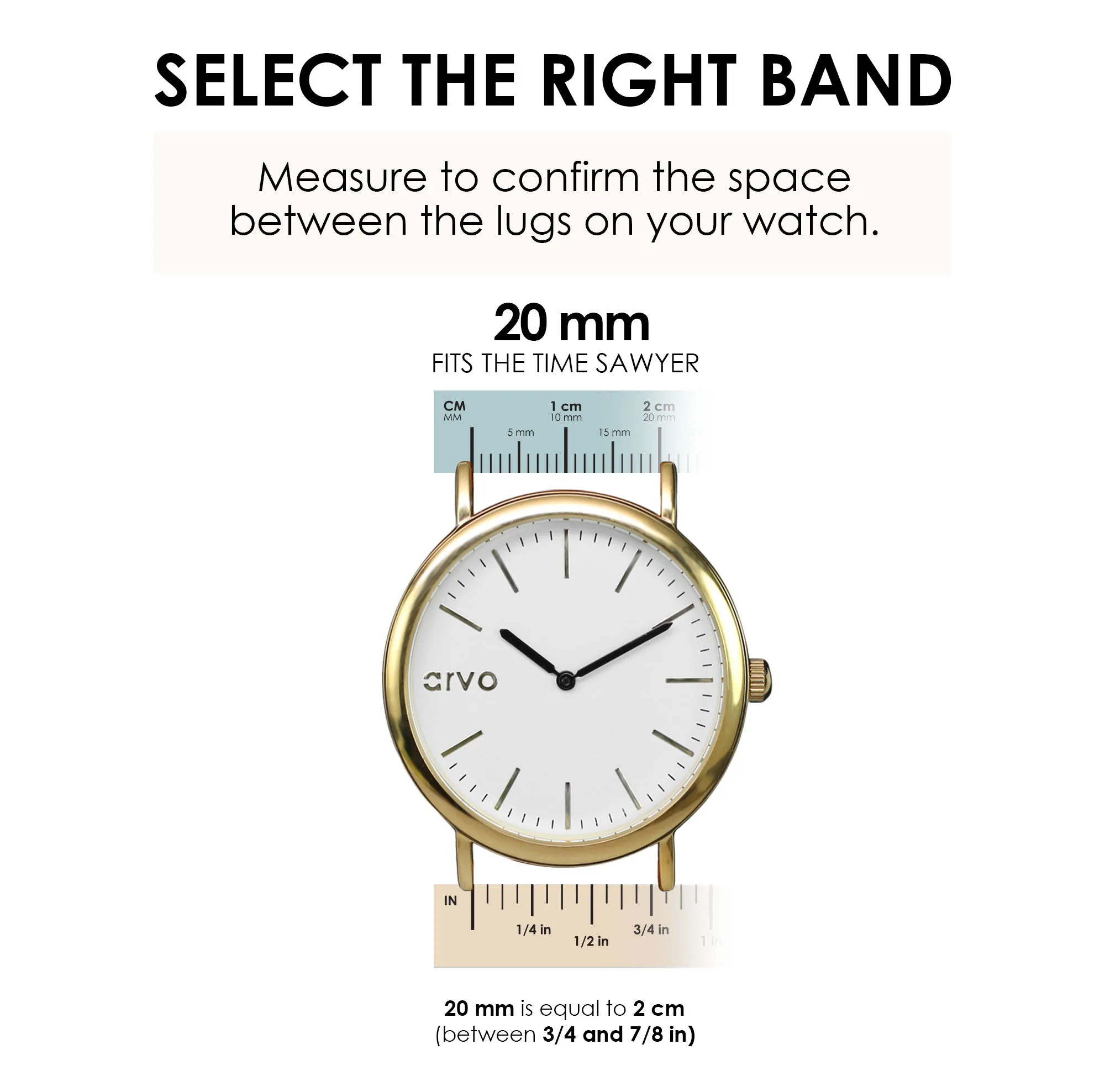 Arvo Pink Stitched Genuine Leather Watch Band 20mm by Arvo