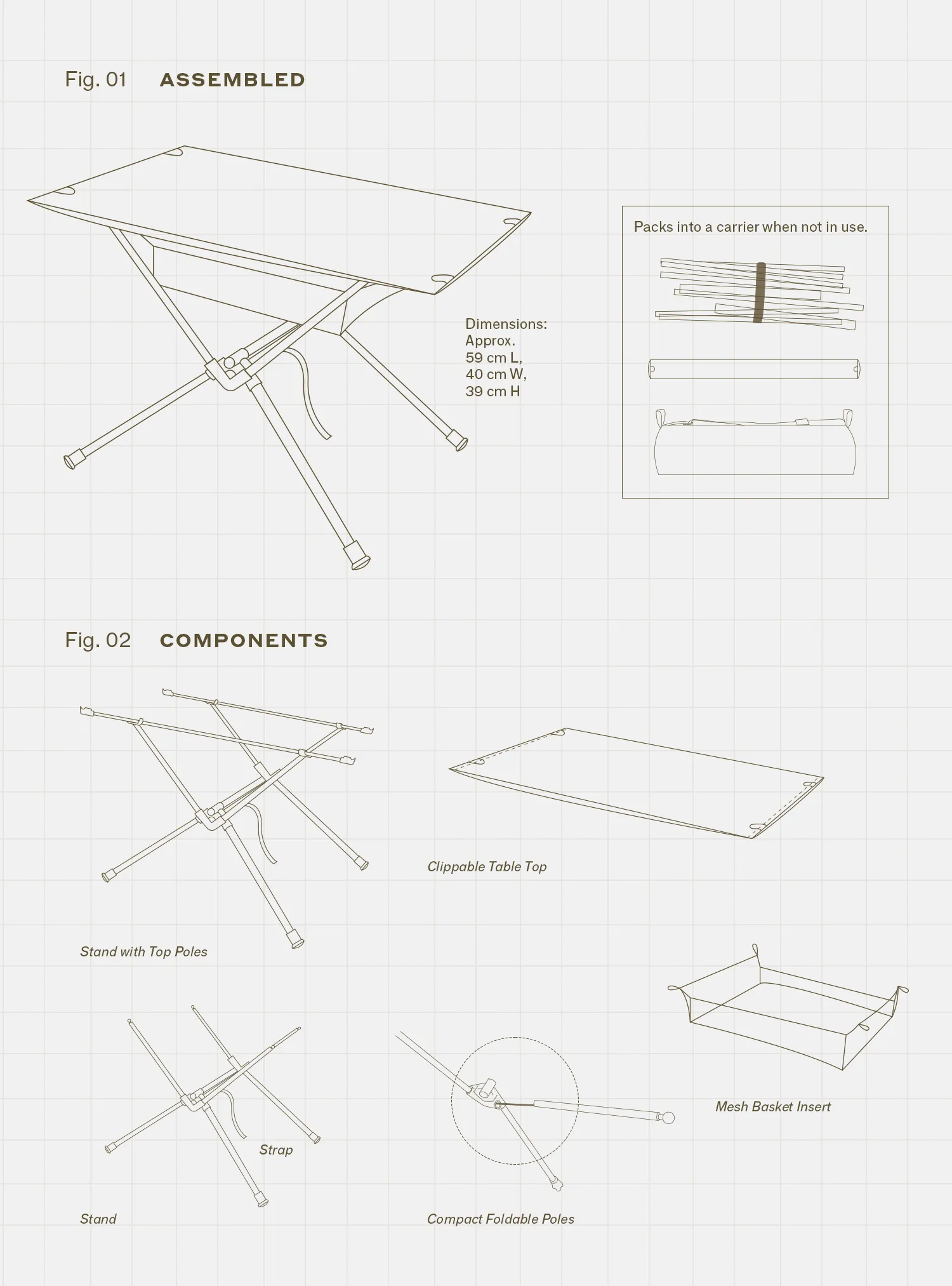 Basecamp Table (Cypress Stripes)