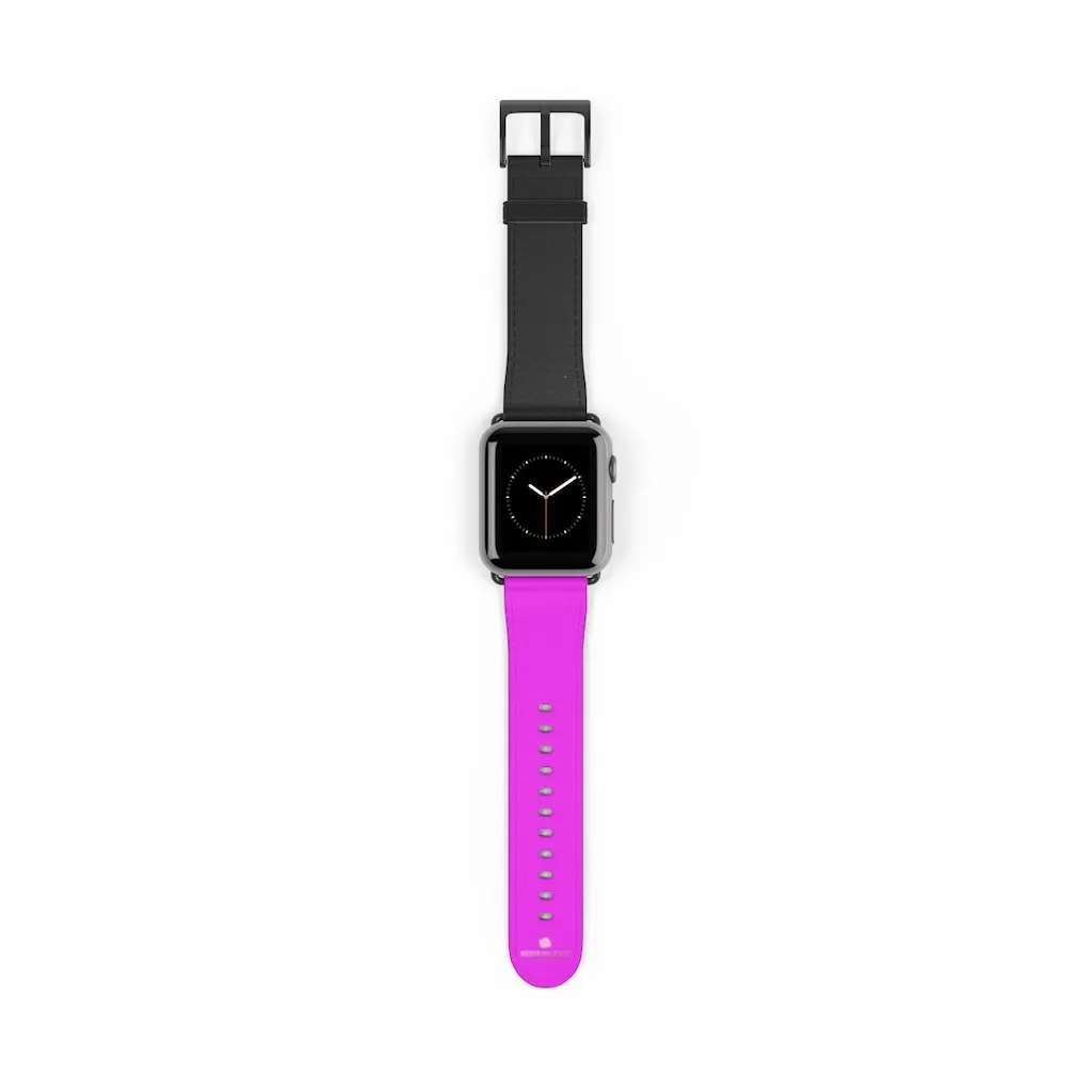 Black Pink Apple Watch Band, Duo Color Premium 38mm/42mm Watch Bands- Made in USA