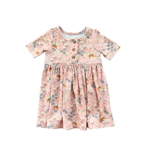 Butterfly Garden Henley Dress