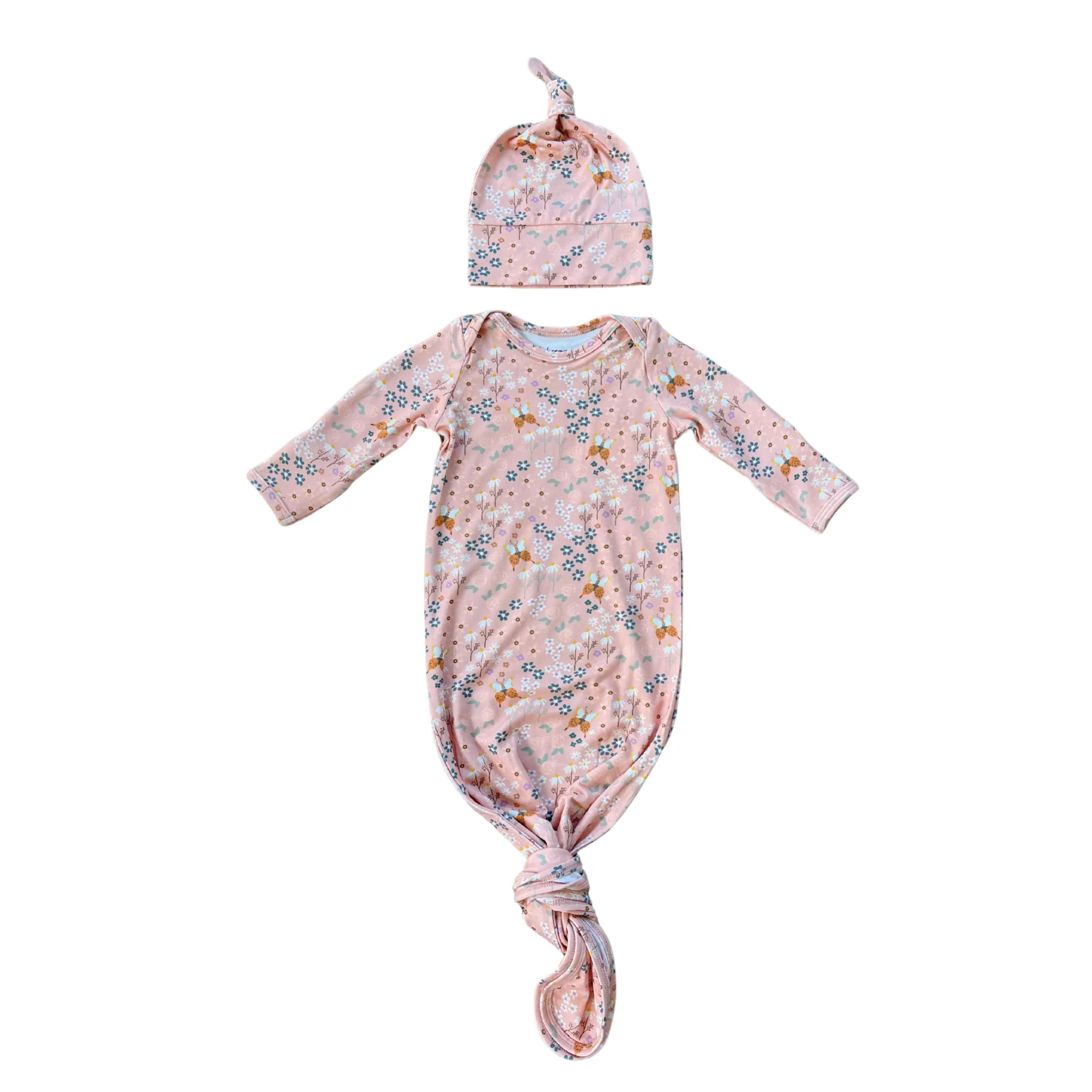 Butterfly Garden Knotted Gown Set