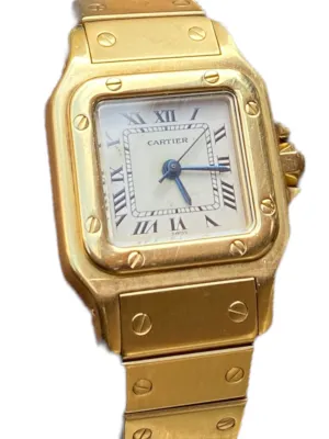 Cartier Santos Gold 24mm Watch
