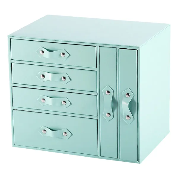 Chest-style PU Leather Jewellery Display Organiser