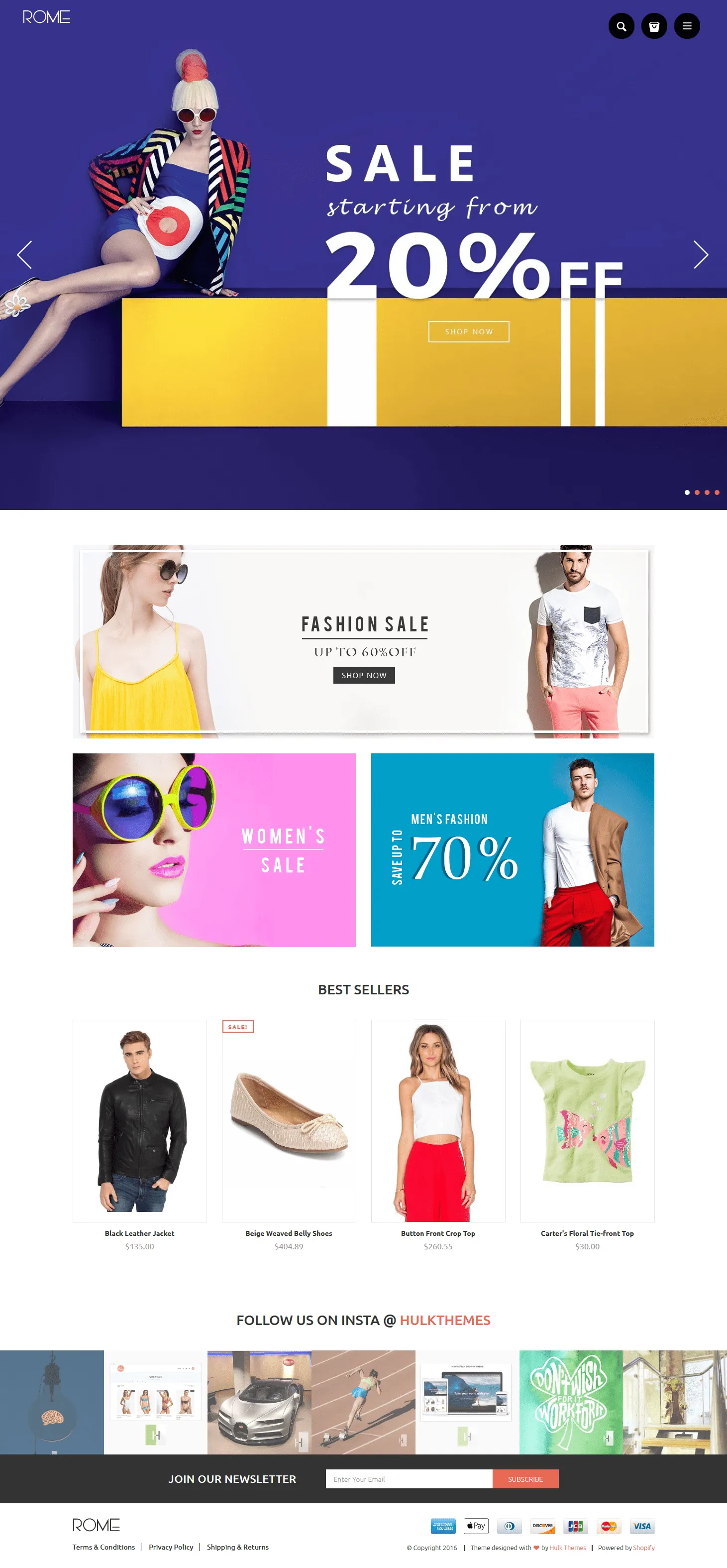 Clothing Shopify Theme - Rome