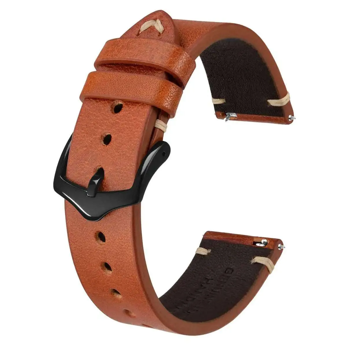 Crazy Horse Leather Watch Strap Bands,18mm 20mm 22mm