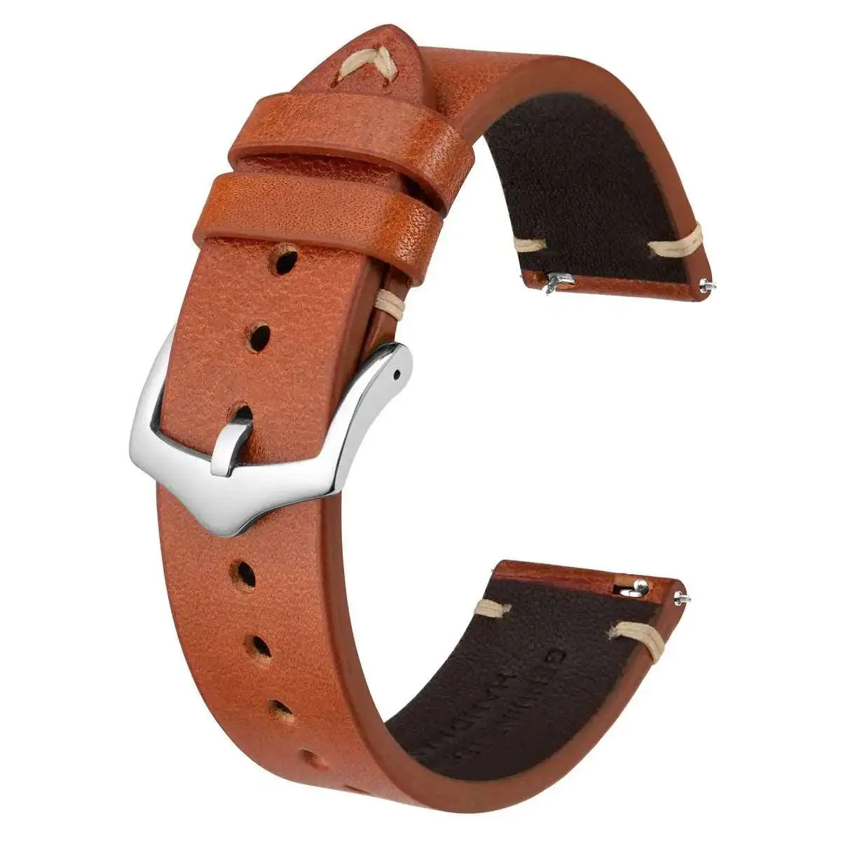 Crazy Horse Leather Watch Strap Bands,18mm 20mm 22mm