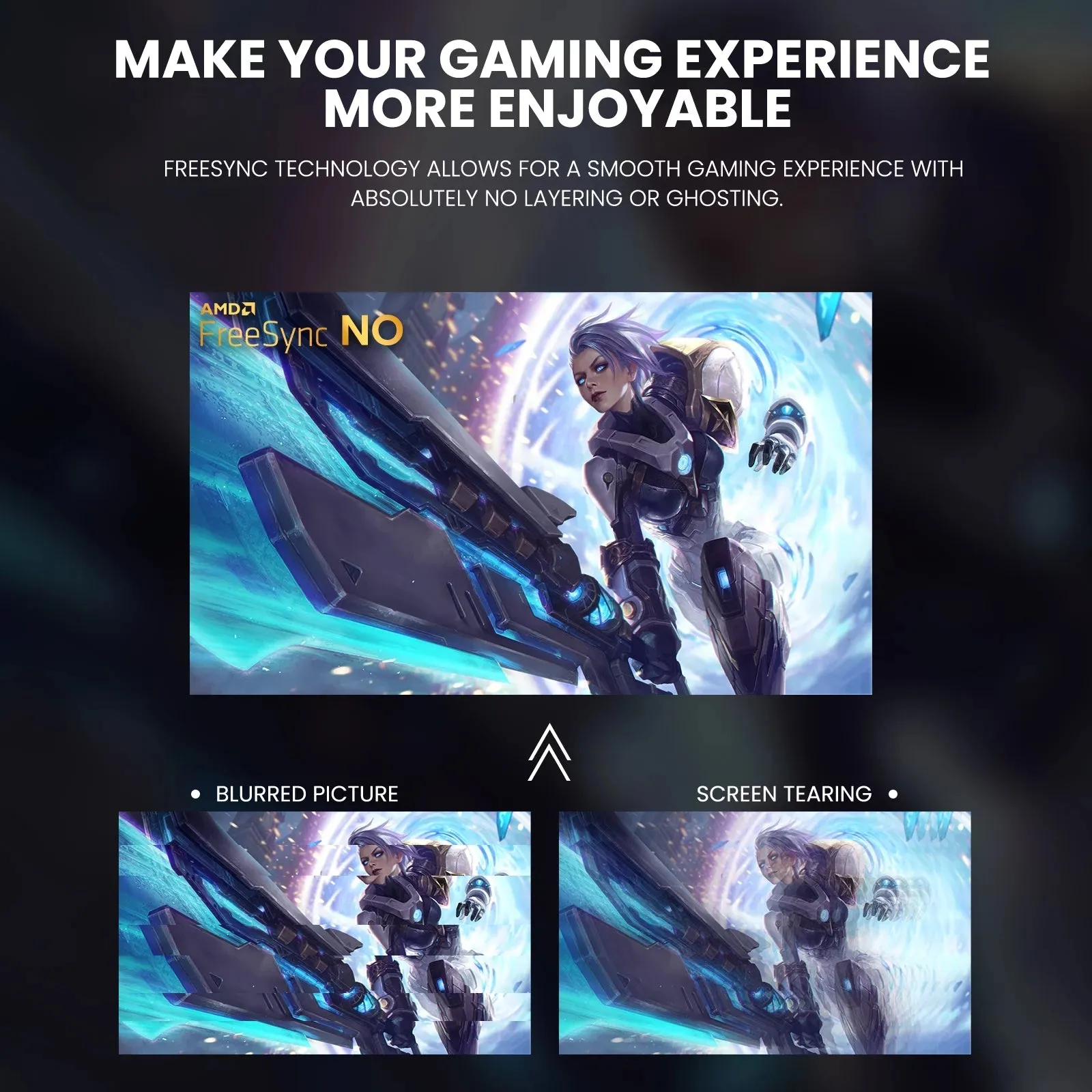 CRUA 24" 165Hz/180Hz Curved Gaming Monitor,FHD 1080P Computer Monitor,FreeSync,99% SRGB,Low Motion Blur-Black