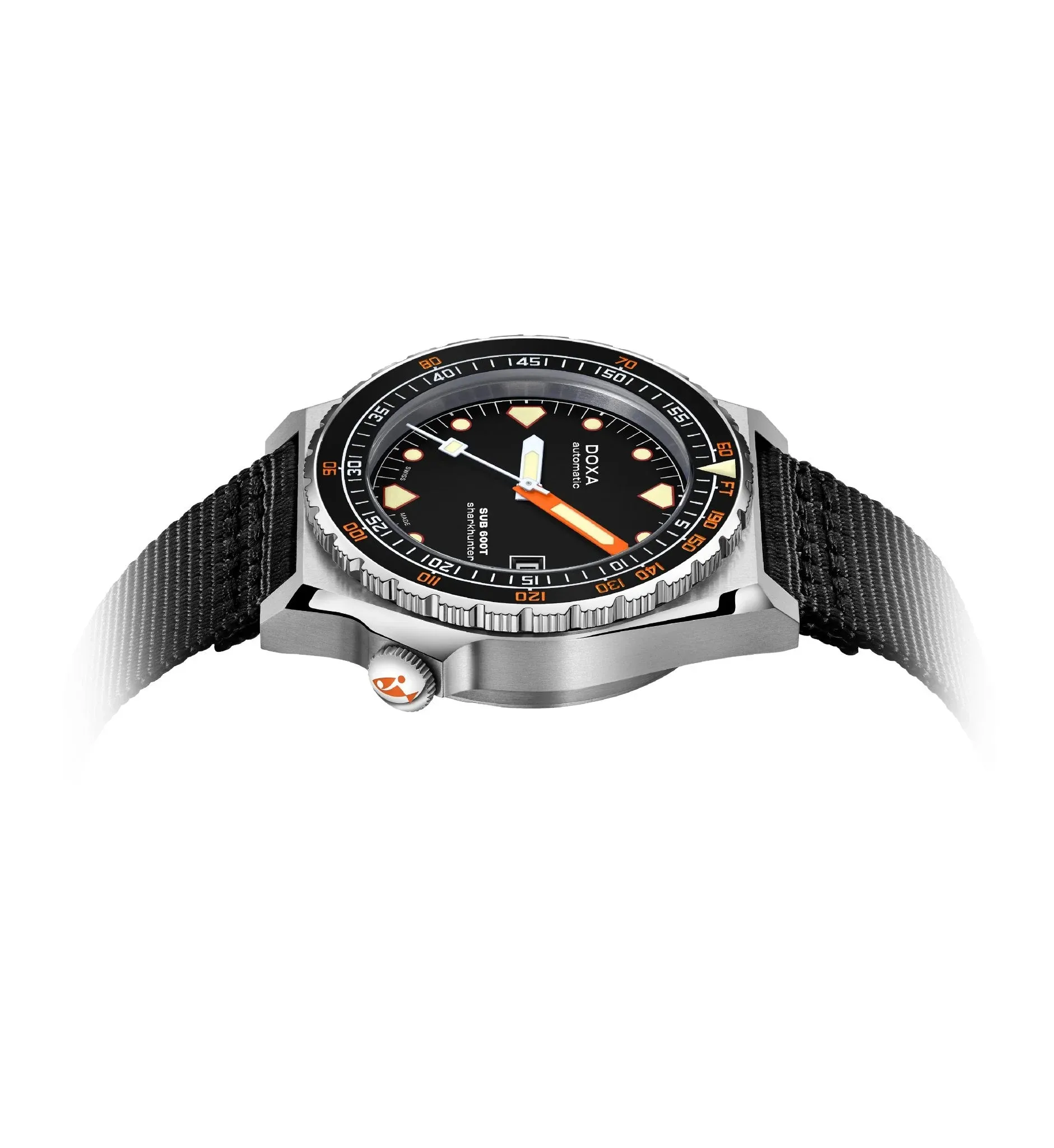 DOXA Sub 600T Sharkhunter Nato Black Ceramic - 862.10.101.20-N
