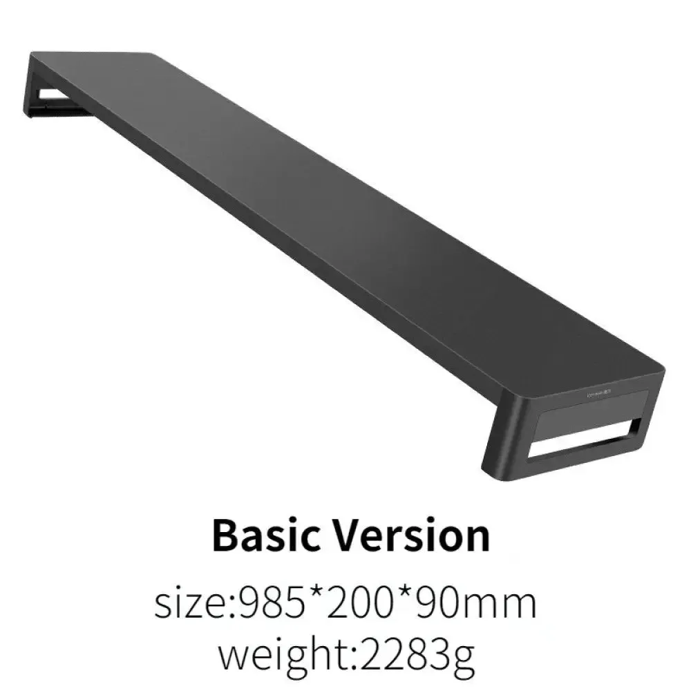 Dual Monitor Stand Holder Metal Riser with Wireless Charging Usb Hub Ports Support Transfer Data Keyboard and Mouse