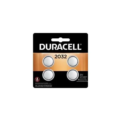 Duracell 2032 3V Lithium Battery - For Security Device, Medical Equipment, Health/Fitness Monitoring Equipment, Calculator, Watch, Keyfob Transmitter - CR2032 - Lithium (Li) - 144 / Carton