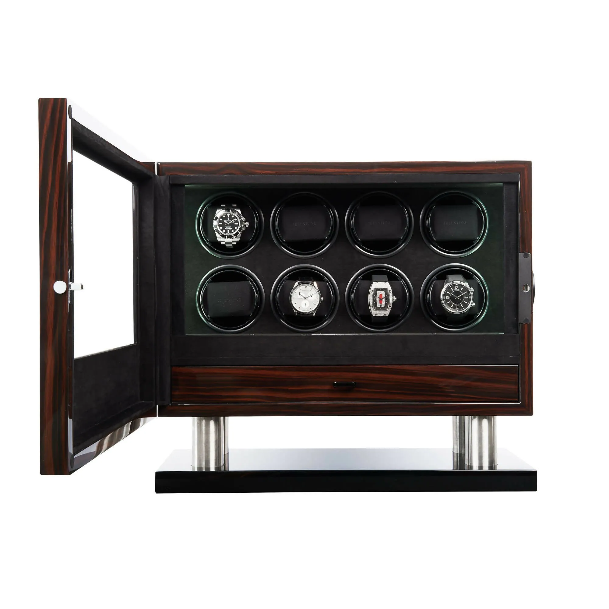 Enigma 8 Fingerprint Ebony – Watch Winder