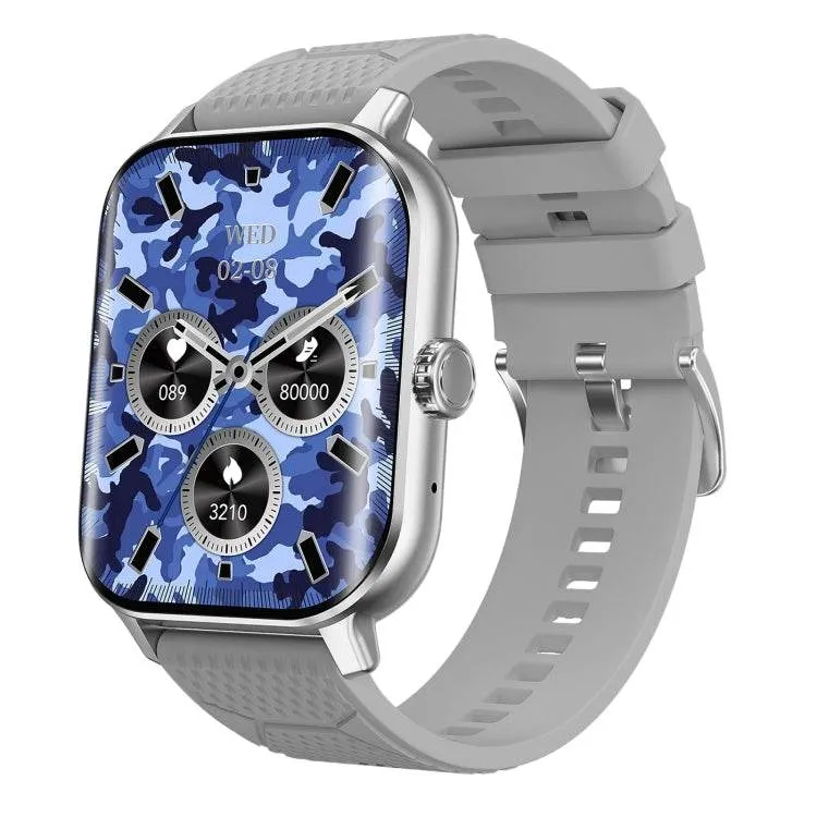 F12 Smart Watch with 2.02-inch Curved Display, Voice Call & Blood Sugar Monitoring Features