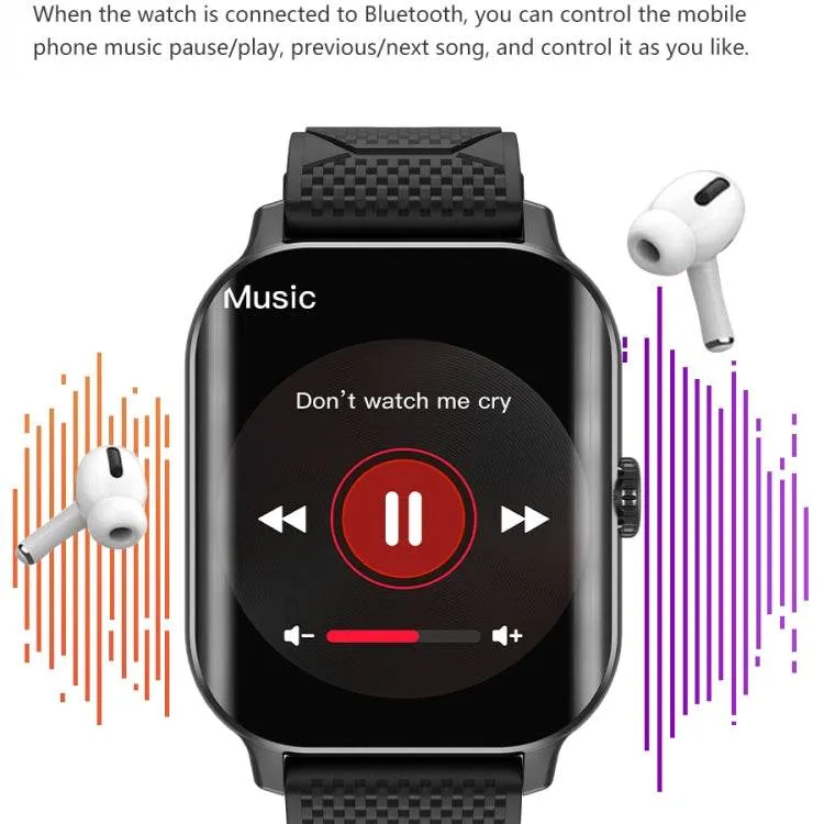 F12 Smart Watch with 2.02-inch Curved Display, Voice Call & Blood Sugar Monitoring Features