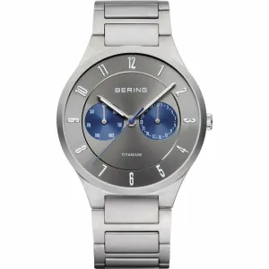 Gentlemen's Bering 39mm Titanium Multifunction Quartz Bracelet Watch, 11539-777