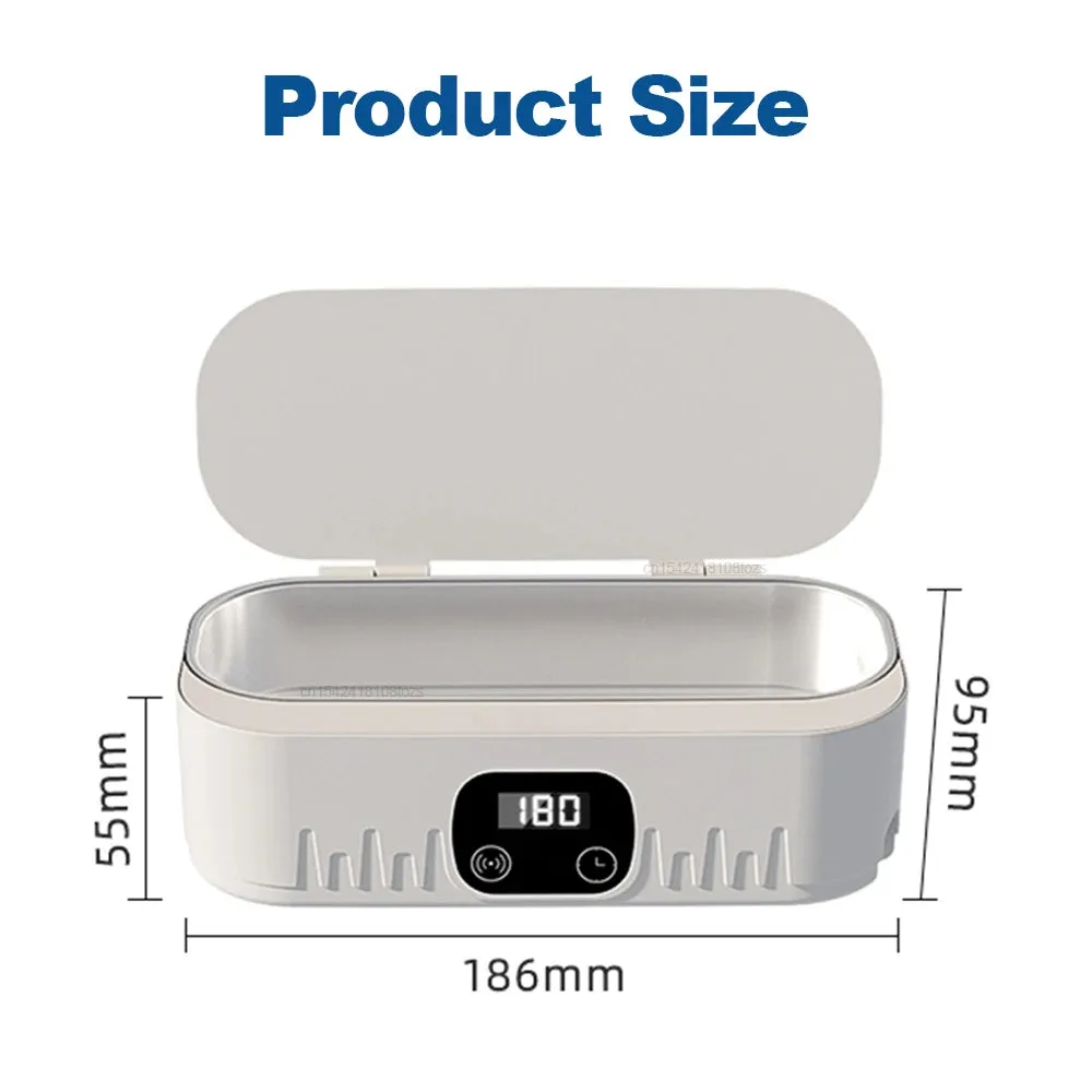 Glasses Ultrasonic Cleaner Jewelry Ultrasound Cleaning Machine High Frequency Ultrasonic Cleanser For Glasses Jewelry Washing