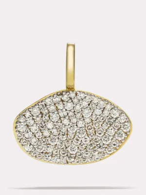 Gold Diamond cluster pendant
