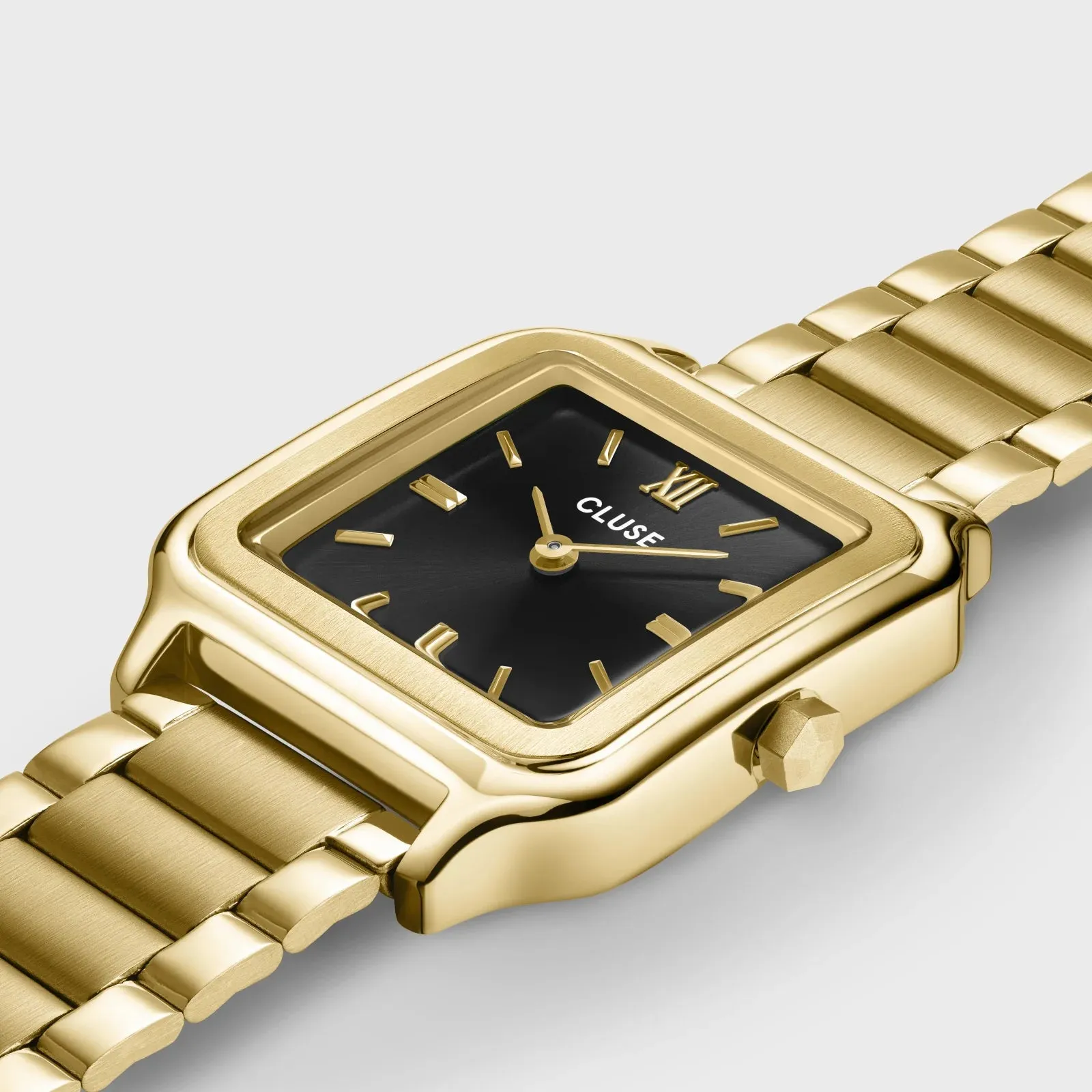Gracieuse Watch Steel, Black, Gold