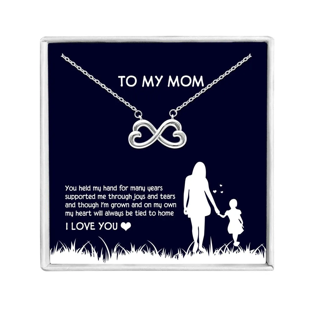 Hanging Cat Necklace Mom Greeting Card Sterling Silver Gift for Women