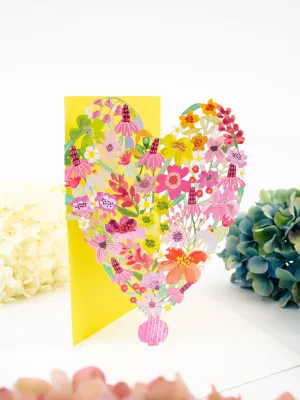 Heart Bouquet Blank Card