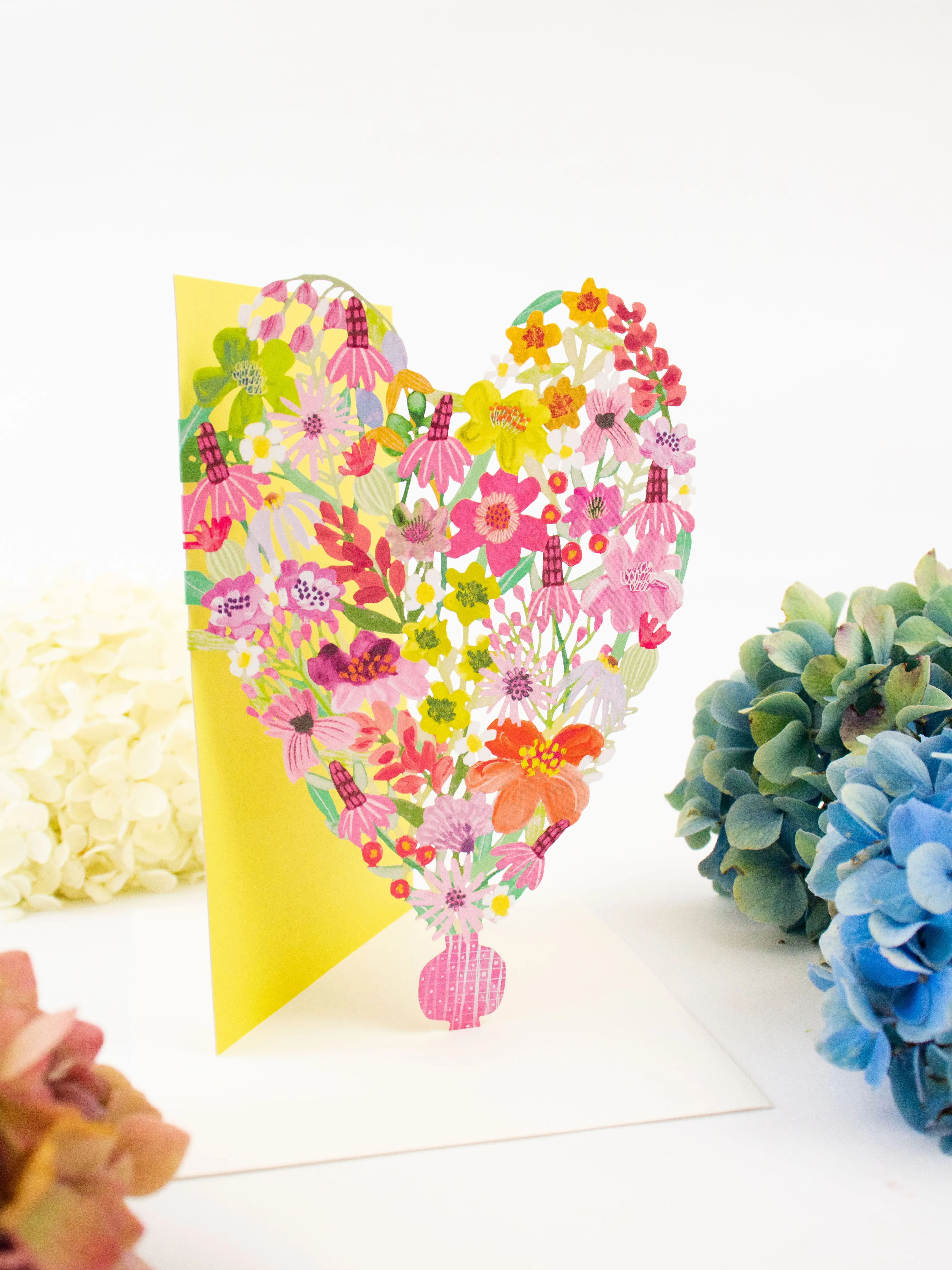 Heart Bouquet Blank Card