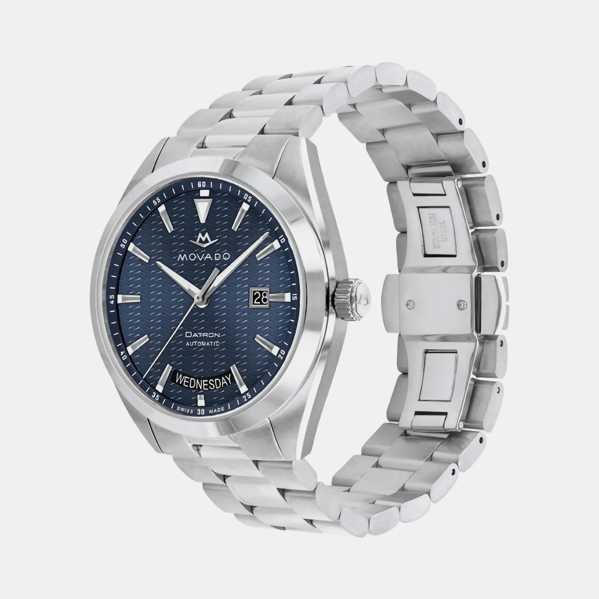 Heritage Men's Blue Analog Stainless Steel Watch 3650177