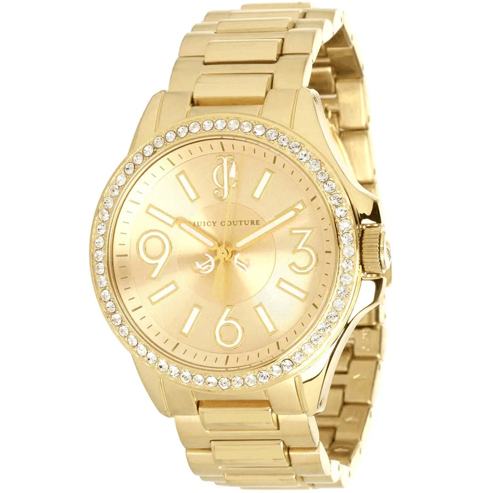 Juicy Couture Women's Jetsetter Gold Tone Dial Watch - 1900959