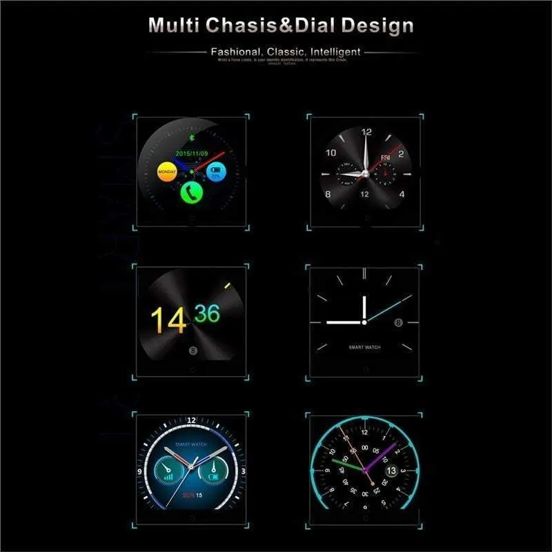 K88H Smartwatch MTK2502 Bluetooth Smart Watch Heart Rate Monitor Pedometer Dial for Android IOS