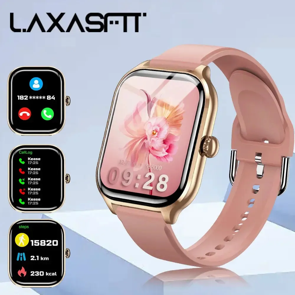 LAXASFIT New Men Women Smart Watch Bluetooth Talk Digital Smart Watch Clock Multi Sport Function Smart Watch Android IOS