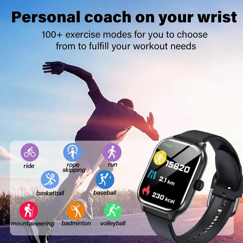 LAXASFIT New Men Women Smart Watch Bluetooth Talk Digital Smart Watch Clock Multi Sport Function Smart Watch Android IOS