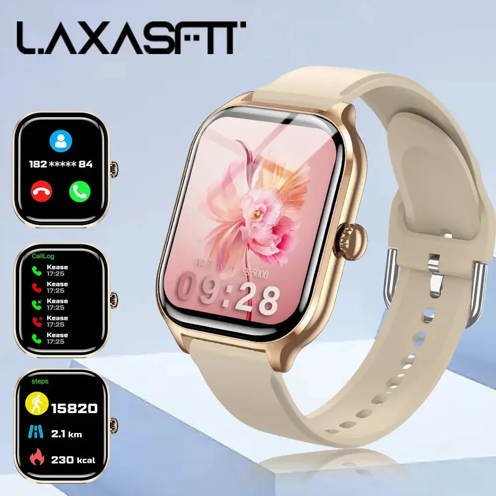 LAXASFIT New Men Women Smart Watch Bluetooth Talk Digital Smart Watch Clock Multi Sport Function Smart Watch Android IOS