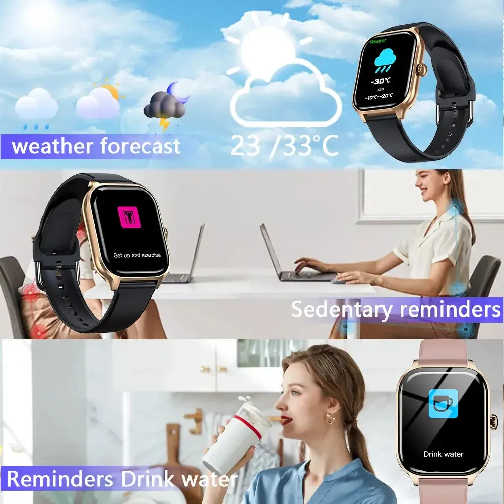 LAXASFIT New Men Women Smart Watch Bluetooth Talk Digital Smart Watch Clock Multi Sport Function Smart Watch Android IOS