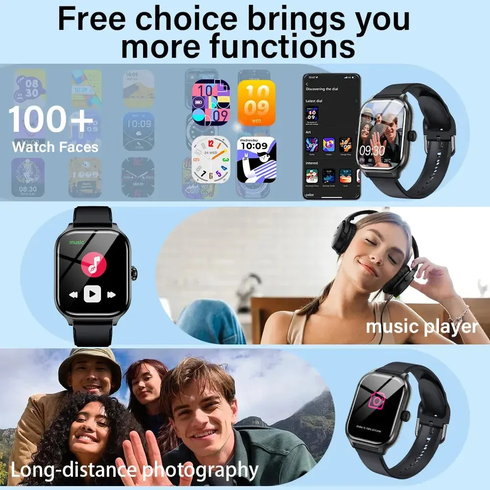 LAXASFIT New Men Women Smart Watch Bluetooth Talk Digital Smart Watch Clock Multi Sport Function Smart Watch Android IOS