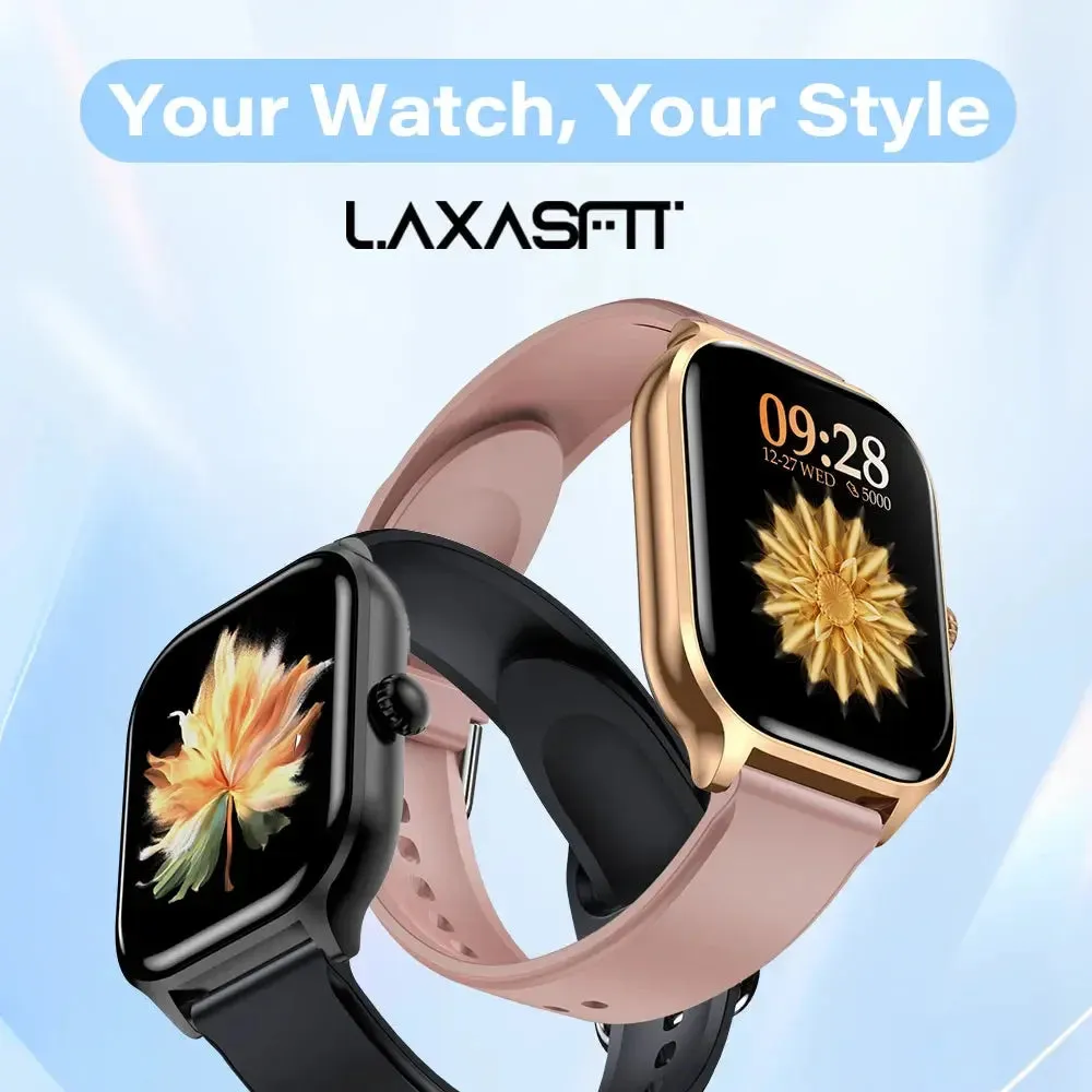LAXASFIT New Men Women Smart Watch Bluetooth Talk Digital Smart Watch Clock Multi Sport Function Smart Watch Android IOS